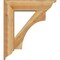 Ekena Millwork Westlake Traditional Rough Sawn Bracket w/ Offset Brace, Western Red Cedar, 8"W x 30"D x 34"H BKT0806X30X34WTL01RWR - alternate 3
